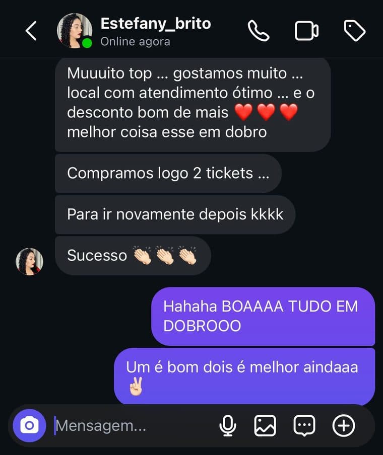Depoimento de Estefany Brito — Canoas em Dobro